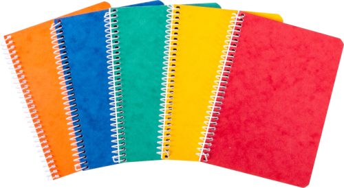 NOVOOO Spiralheft ass. 10.6&times;14.6cm 729778 kariert, 4mm, 70g 48 Blatt
