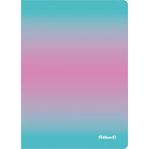 PELIKAN Notizbuch A5 300002304 kariert mint/rosa