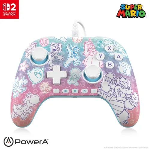 POWER A Advantage Wired Controller NSGP0526-01 NSW2, Mushroom Kingdom