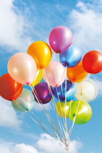 ABC Gl&uuml;ckwunschkarte Blanko B6 51825 Farbige Ballons