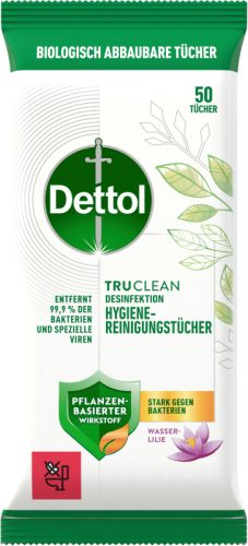 DETTOL Hygiene Reinigungst&uuml;cher 3238149 Wasserlilie 50 St&uuml;ck