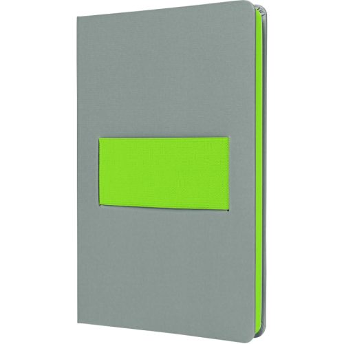 SIGEL Notizbuch Linescape A5 LS201 grau/lime liniert 176 S.