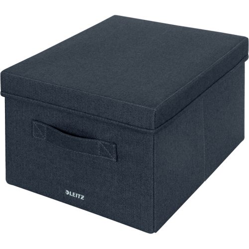 LEITZ Aufbewahrungsbox mit Deckel 6144-00-89 samtgrau 2 Stk. 28.5x20.3x38cm
