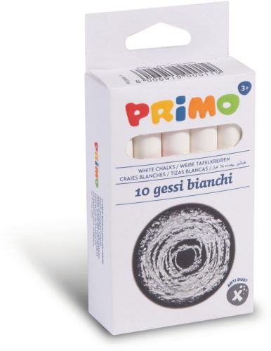 PRIMO Kreide rund 011GB10R weiss,rund staubfrei 10 St&uuml;ck