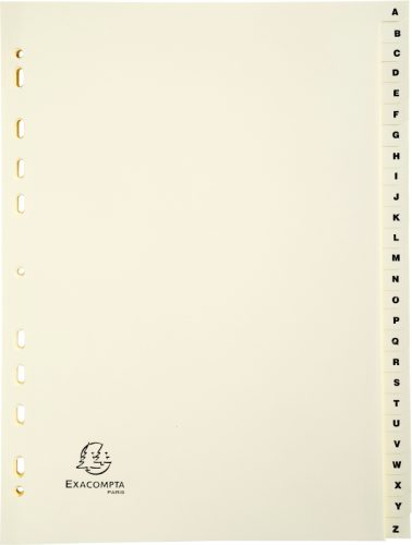 BIELLA Kartonregister A4 1126E elfenbein A-Z 26-teilig
