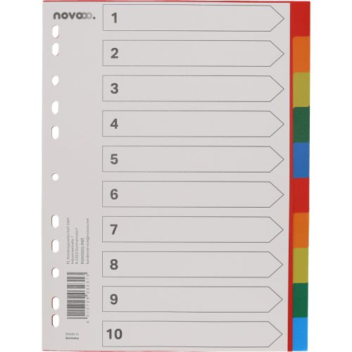 NOVOOO Register PP A4 40982 multicolor 10-teilig