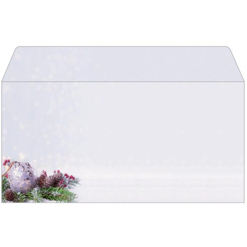 SIGEL Weihnachtsumschlag 11x22cm DU443 Charmful Christmas 25 St&uuml;ck