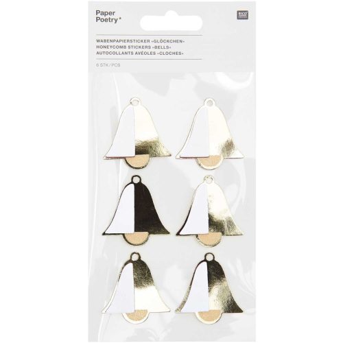 RICO DESIGN Wabenballsticker 300472 I love Christmas 6 St&uuml;ck