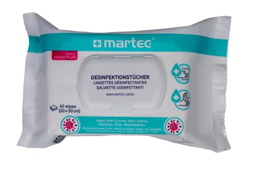 MARTEC Desinfektionst&uuml;cher 33087 Mit Aloe-Vera 40 Stk.