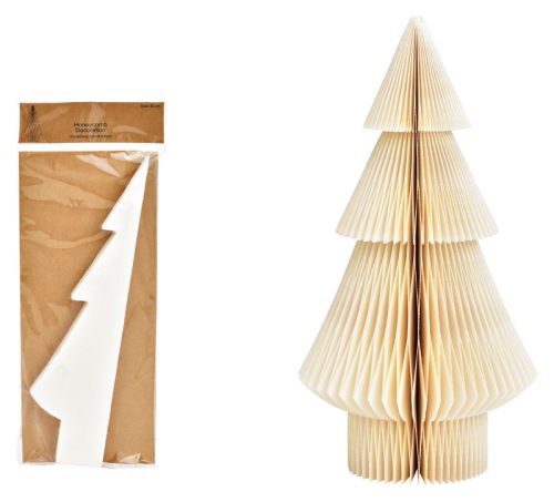 ROOST Aufsteller Honeycomb 15x30cm 10039687 Tannenbaum, weiss