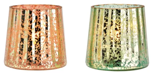 ROOST Windlicht aus Glas 10cm 10040322 assortiert