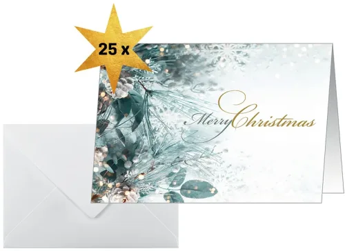 SIGEL Weihnachtskarten A6 DS086 Weihnachtsgesteck 25 St&uuml;ck