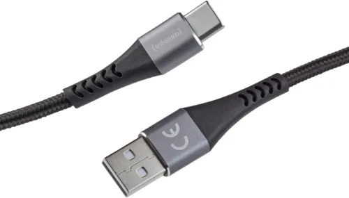 INTENSO Cable USB-A to USB C 7901100 1.5 m, Nylon black