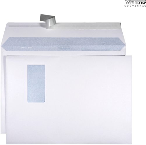 METTLER Couvert Fenster rechts C4 9064-LASER 120g, ultraweiss 250 Stk.