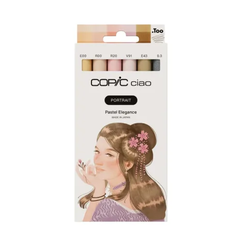 COPIC Marker Ciao Portrait Set 22075582 Pastel Elegance 6 St&uuml;ck