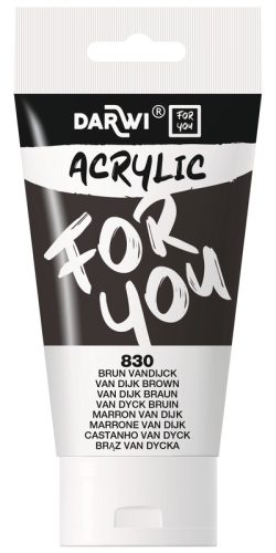DARWI Acrylfarbe 75ml DF5150075830C Braun Vandijck