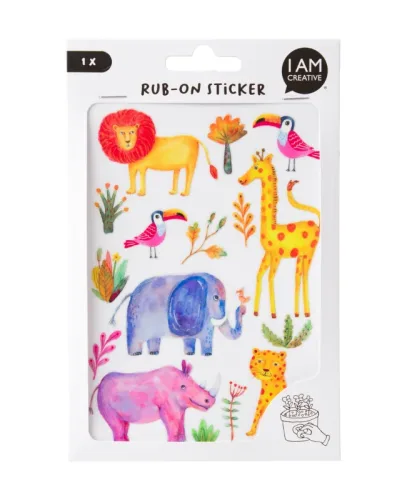 I AM CREATIVE Rub on Sticker 12x17.7cm 4010.63 Dschungel