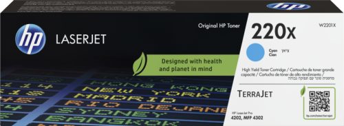 HP Toner-Modul 220X cyan W2201X CLJ Pro 4202/MFP 4302 5500 S.