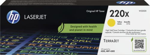 HP Toner-Modul 220X yellow W2202X CLJ Pro 4202/MFP 4302 5500 S.