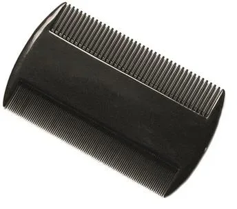Herba Staub-/Lauskamm, Hartgummi, schwarz, 9 cm