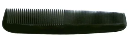 Taschenkamm, handges&auml;gt, Kunststoff, schwarz, 13 cm