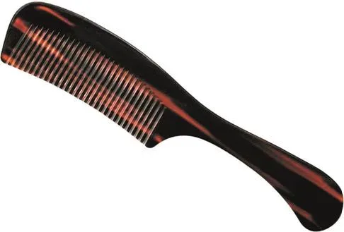 Herba Griffkamm, handges&auml;gt, acetat, braun, 19 cm