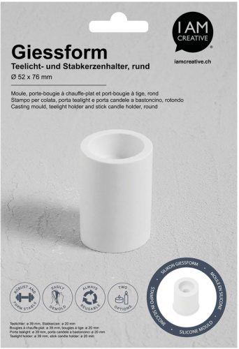 I AM CREATIVE Silikon Giessform 1704.09 Kerzenhalter