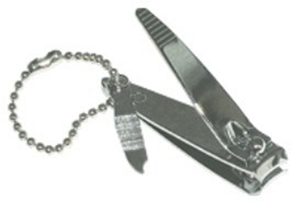 Herba Nagelknipser mit Kette, vernickelt