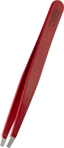 Rubis Pinzette gerade, rot, Inox