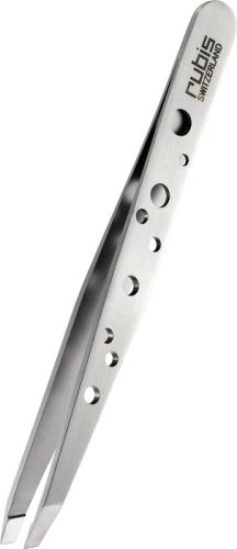 Rubis Pinzette schr&auml;g, Inox, perforiert Elegance