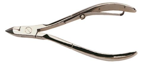 Nippes Hautzange, vernickelt, 10 cm