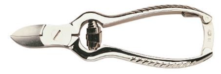 Nippes Fussnagelzange, vernickelt, 13 cm