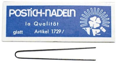 Postichnadeln 70x0,8mm schwarz 45er K&auml;st
