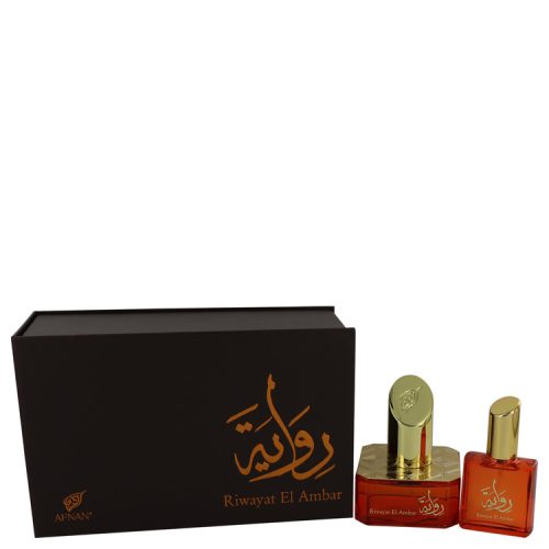 Riwayat El Ambar by Afnan Eau de Parfum Spray + Free .67 oz Travel EDP