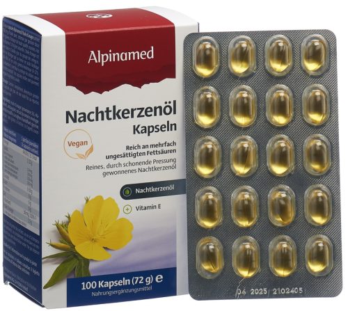 ALPINAMED Nachtkerzen&ouml;l Kaps 100 Stk
