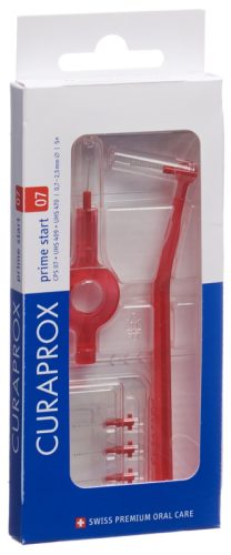 CURAPROX - Interdentalbürste Set prime start, Gr. 011, 5 Stk., 5 Stücke,  Rot