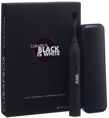 CURAPROX - Schallzahnbürste Hydrosonic Black is white, Schwarz matt