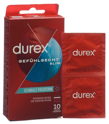 DUREX Gef&uuml;hlsecht Slim fit Pr&auml;servativ 10 Stk