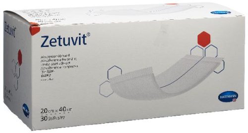ZETUVIT Absorptionsverband 10x10cm 30 Stk