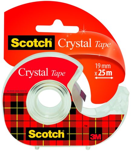 SCOTCH Magic Tape Crystal 19mmx25m 6-1925D kristallklar, auf Abroller