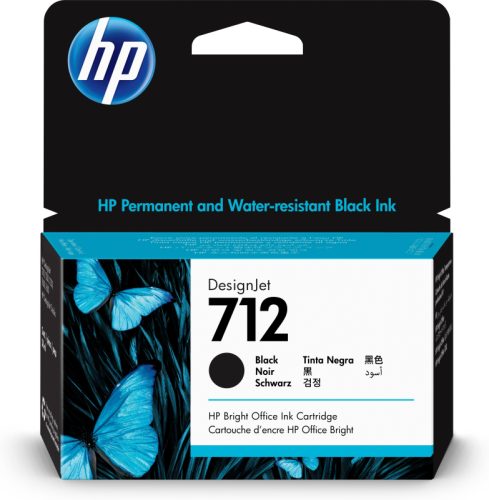 HP Tintenpatrone 712 black 3ED70A DesignJet 38ml