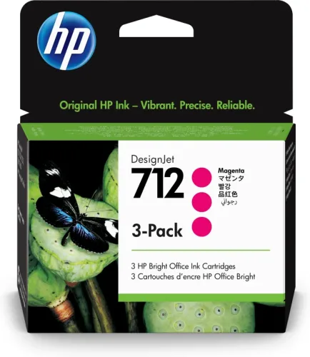 HP Tintenpatrone 712 magenta 3ED78A DesignJet T230/250/630 3 St&uuml;ck