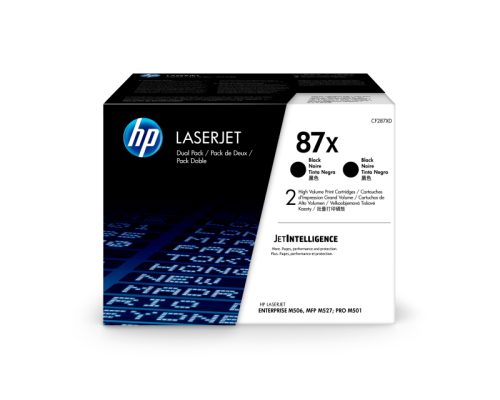 HP 87X 2er-Pack Schwarz Original LaserJet Tonerkartuschen mit hoher Reichweite