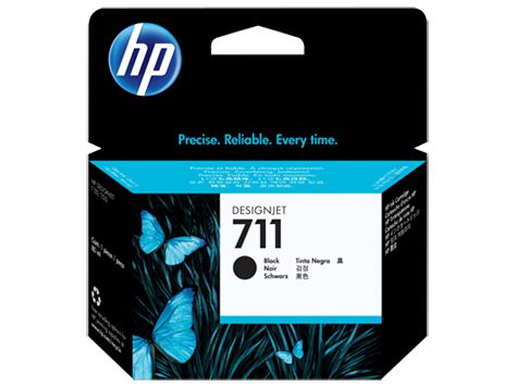 HP Tintenpatrone 711 HY schwarz CZ133A DesignJet T120/520 80ml