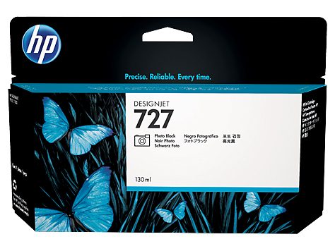 Hp, HP 727 Fotoschwarz DesignJet Druckerpatrone, 130 ml