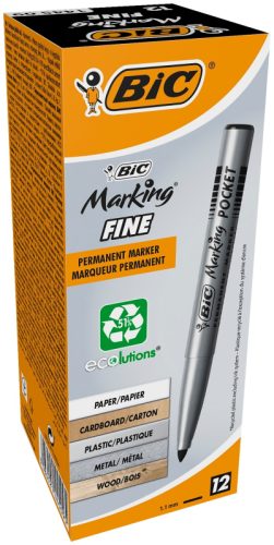 BIC Permanent Marker ecolutions 8209022 schwarz 12 St&uuml;ck
