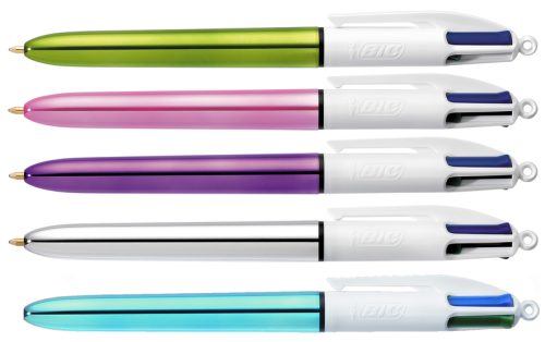 BIC Kugelschreiber Shine 1mm 902128 4-farbig, 20 St&uuml;ck