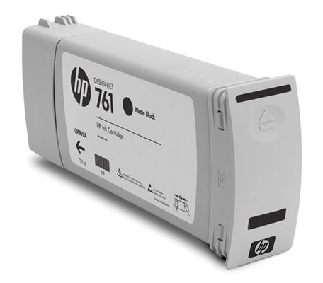 HP 761 Mattschwarz DesignJet Druckerpatrone, 775 ml