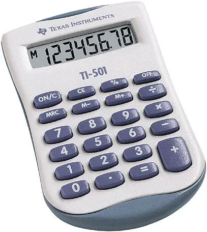 TEXAS INSTRUMENTS Grundrechner TI-501 8-stellig