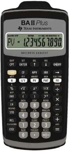 TEXAS INSTRUMENTS Schulrechner TI-BAII+ plus d/f/i
